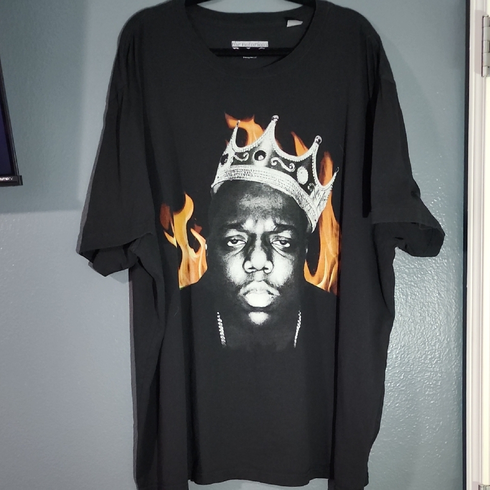 Black T-Shirt with Iconic Graphic and Flame Design